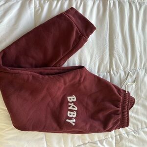 Baby Maroon Kids Joggers